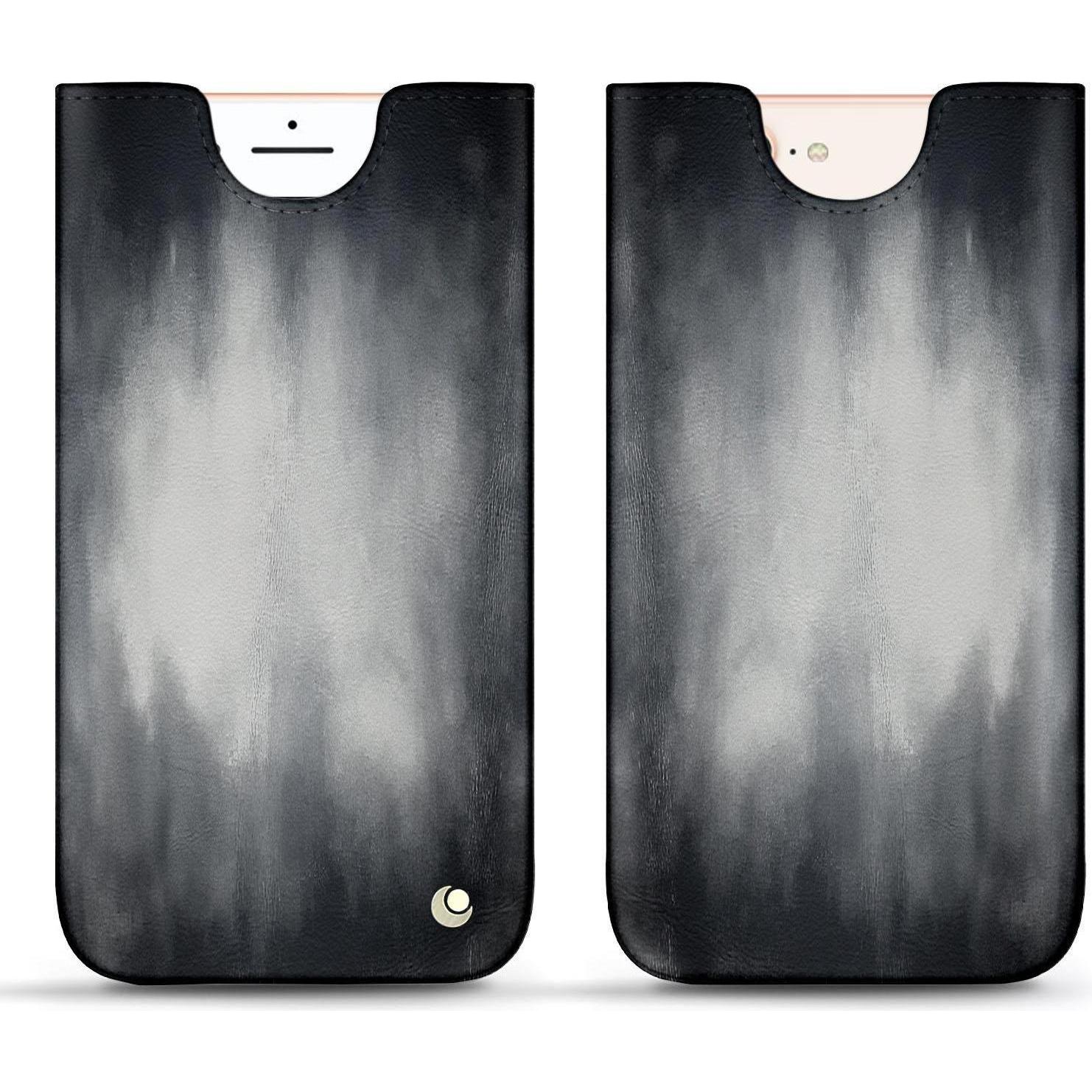 Thumbnail - Noreve Lederschutzhülle (Apple iPhone 8 Plus), Smartphone Hülle, Grau