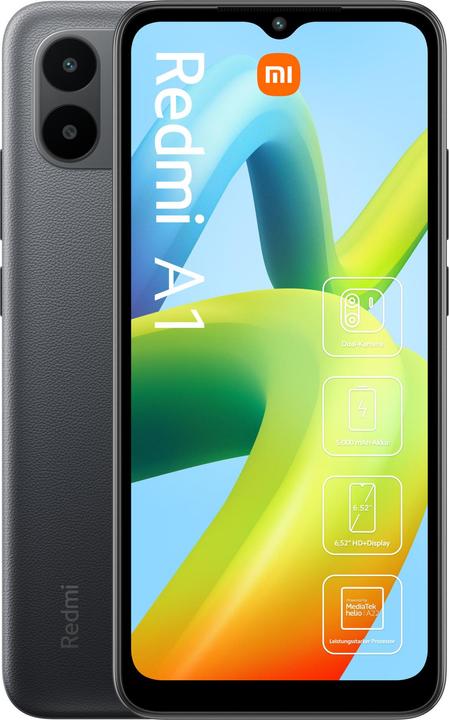 Produktbild Xiaomi Redmi A1 (32 GB, Schwarz, 6.52", Dual SIM, 8 Mpx, 4G)
