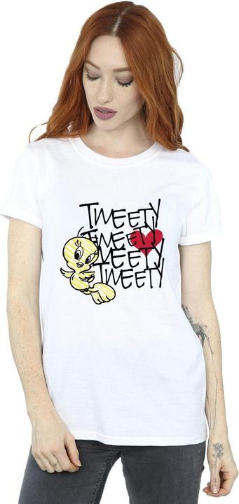 Immagine prodotto Looney Tunes Tweety Love Heart Maglietta Ampia Donna (S)
