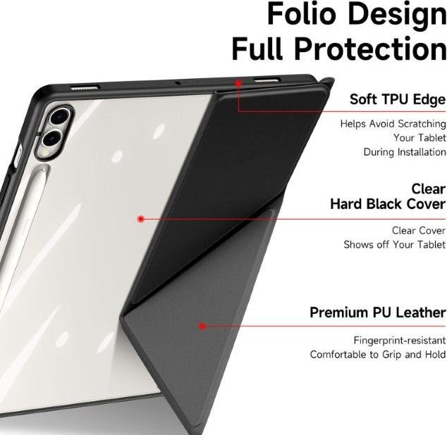 Actual product image Dux Ducis Magi Series Bookover (Galaxy Tab S9+, Galaxy Tab S9 FE+)