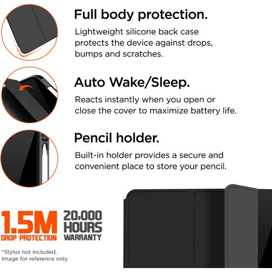 Thumbnail - Eiger Storm 250 Stylus Case (Galaxy Tab S9 FE, Galaxy Tab S9), Tablet Hülle, Schwarz