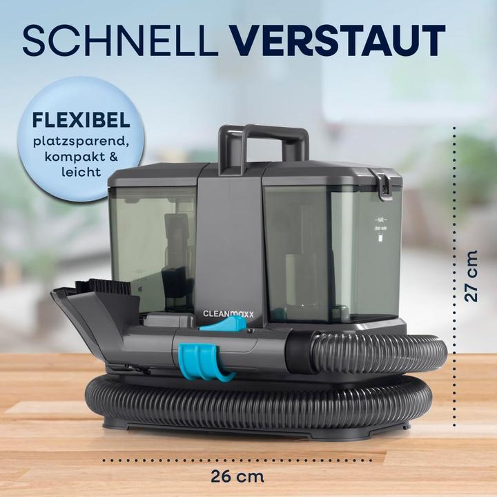 Actual product image CleanMaxx Compact 3-in-1 Steam Cleaner and Vacuum with Dual Tank System