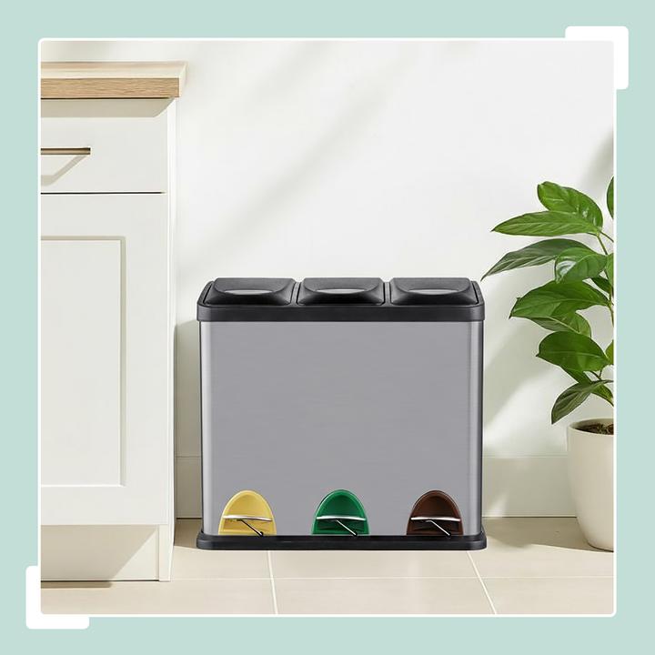 Produktbild Relaxdays Mülleimer 3x8l (24 l)