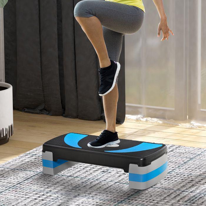 Actual product image Swisshandel24 Stepping board Aerobic stepper height-adjustable with 3 levels (10/15/20cm) Fitness exercise bike