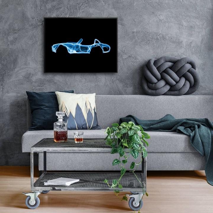 Immagine prodotto Trenddeko Auto blu (80 x 60 cm)