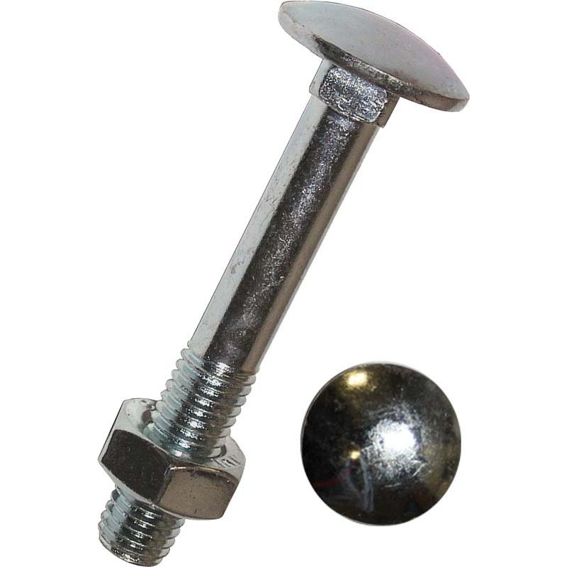Dresselhaus, Schrauben, Schlossschraube m. Mutter DIN 603 8x60 mm galv. verzinkt, 200 Stück (200 Schrauben pro Stück)
