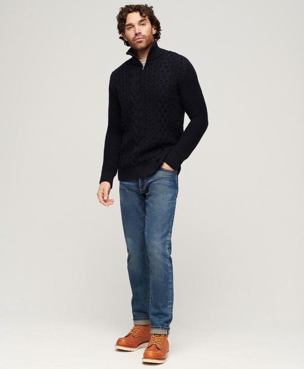 Produktbild Superdry pullover mit halbem reissverchlu au trick uperdry jacob cable (S)