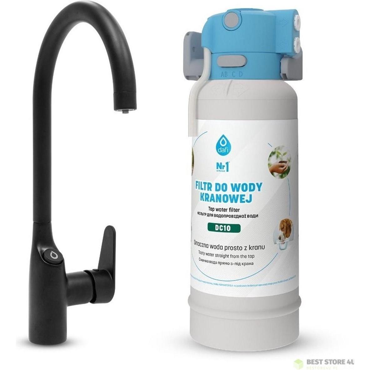 Dafi, Rubinetteria da cucina, FLOW COMFORT D1 three-way faucet system COMO black