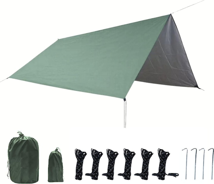 Hermex Tarp tent Protective tarpaulin Trekking tent Awning tent Camping canopy (Tarp, 0.75 kg, 3 persons)