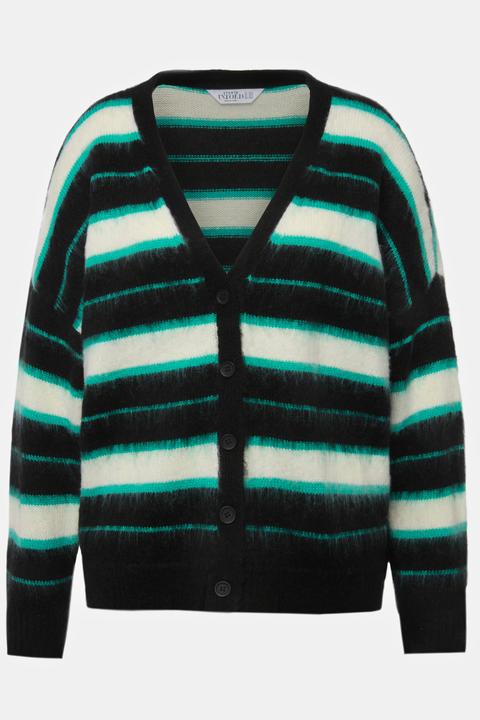 Image du produit Studio Untold Cardigan, oversized, rayures, col V (46, 48)