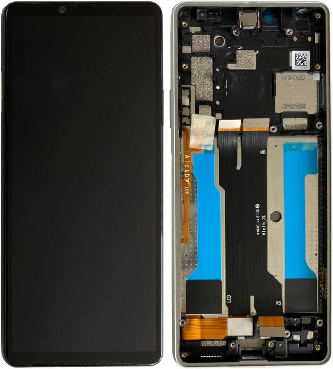 Sony LCD + Touch + Frame for XQ-BT52 Xperia 10 III - white
