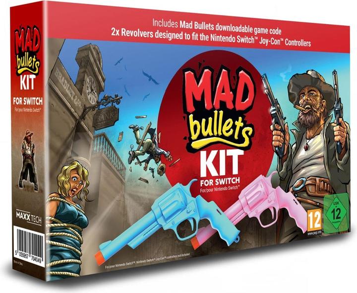Actual product image Maxx Tech Mad Bullets Kit (incl. game code in box) (Switch)
