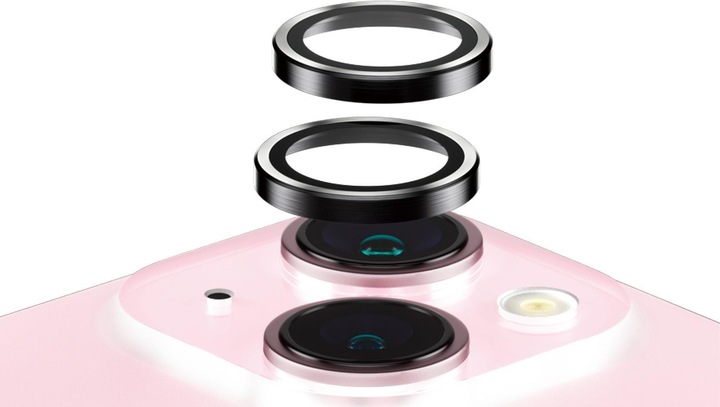 Actual product image PanzerGlass Hoops Camera Lens Protector (1 Piece, Apple iPhone 15, Apple iPhone 15 Plus)