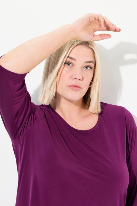 Produktbild Ulla Popken Longshirt, A-Linie, Rundhalsausschnitt (68)