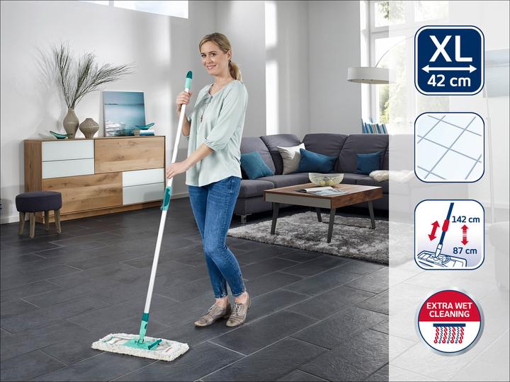 Produktbild Leifheit Bodenwischer Profi XL cotton plus Telescope (1 Stk.)
