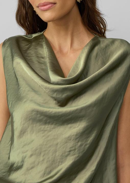 Immagine prodotto S.Oliver Bluse Ärmellose Satinbluse mit Wasserfall-Ausschnitt (40)