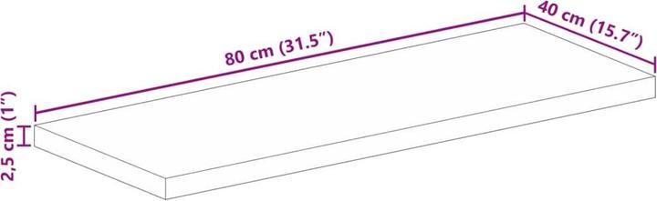 Actual product image VidaXL Keilani (80 x 40 x 2.5 cm)