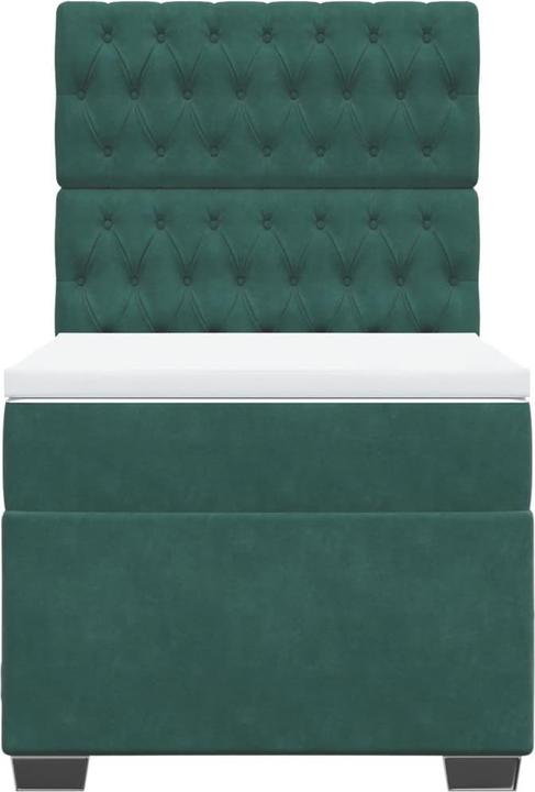 Produktbild vidaXL Bo x springbett mit Matratze 160 x 200 cm Samt (160 x 200 cm)