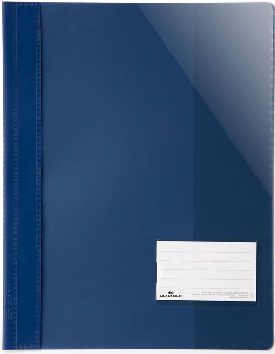Produktbild Durable 25 Schnellhefter Kunststoff dunkelblau DIN A4 überbreit (A4+, 25x)