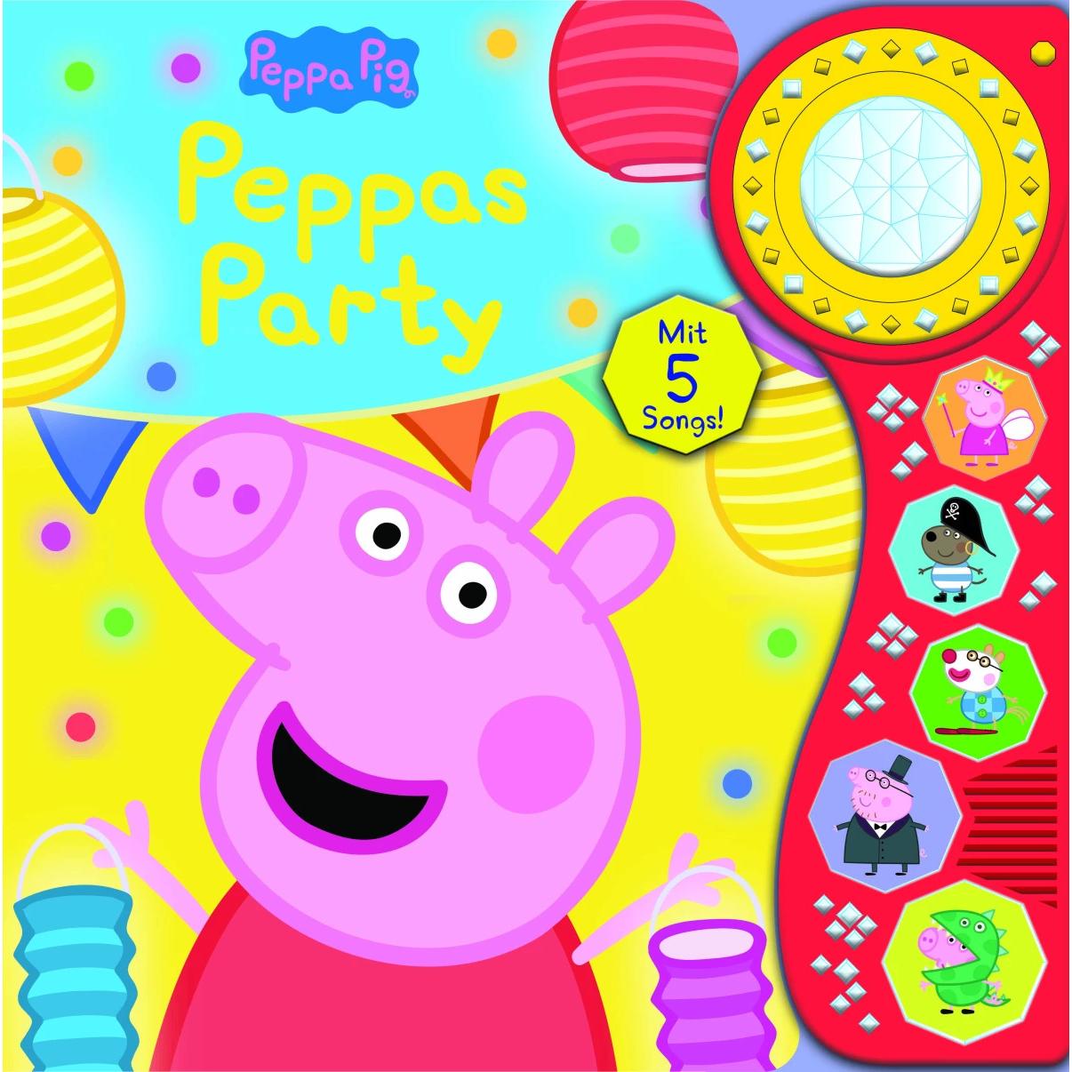 Phoenix, Babybücher, Peppa Pig - Peppas Party - Soundbuch mit Lichteffekt - interaktives Pappbilderbuch mit leuchtendem ...