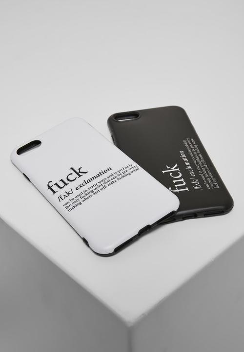 Actual product image Mister Tee Fuck I Phone 6/7/8 Phone Case Set (Apple iPhone 6, Apple iPhone 8, Apple iPhone 7)