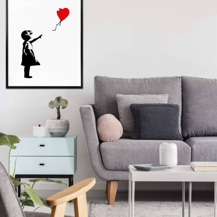 Image du produit Trenddeko Girl with the red balloon (30 x 40 cm)