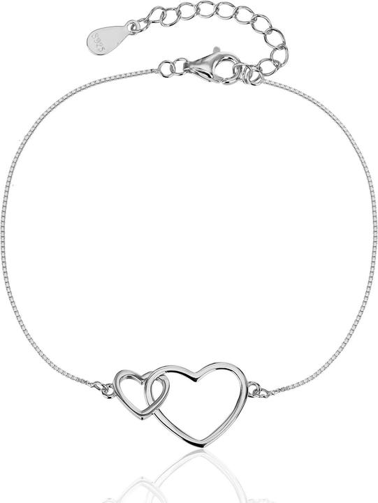 JVD - Romantic silver bracelet connected hearts SVLB0559XJ60018 (Argent)