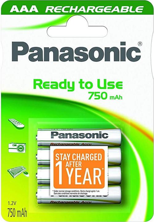 Produktbild Panasonic Rechargeable (4 Stk., AAA, 750 mAh)