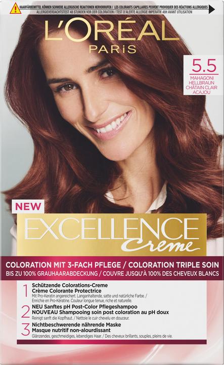 Produktbild L'Oréal Paris Excellence Crème (5.5 Mahagoni Hellbraun)
