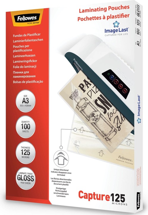 Image du produit Fellowes ImageLast Capture 125 (A3, 100 pièce(s), 125 µm)