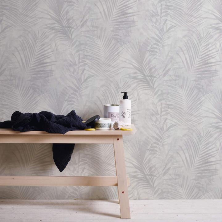 Produktbild A.S. Création Tropical Concret mit Palmenblättern (53 x 1005 cm)