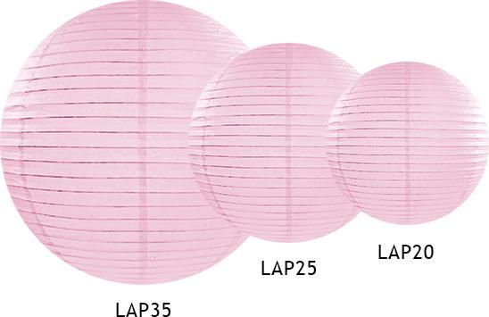 Produktbild Partydeco Lampion Rosa 35 cm (1 Stück)