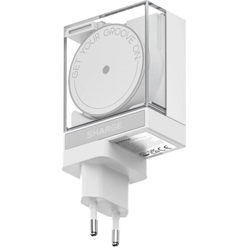 Sharge Retractable 65 WHI (65 W), USB Ladegerät, Weiss