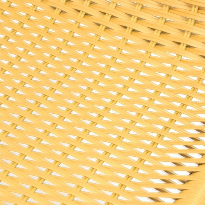 Actual product image VCM Bistrostuhl beige hellbraun Stapelstuhl Balkonstuhl Rattanstuhl Poly-Rattan