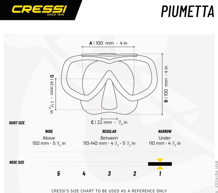 Actual product image Cressi Piumetta