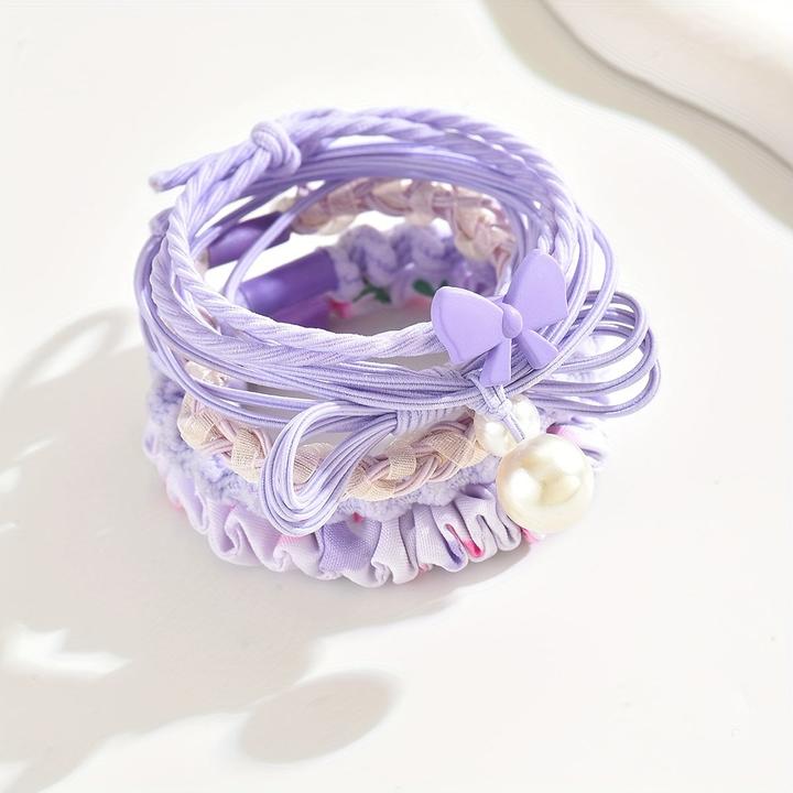 Image du produit Activity Board 6er Set Wald-Stil Süsse und niedliche Haarseile, hohe Pferdeschwänze, vielseitige Super Fee Haar (Set d'élastiques pour cheveux)