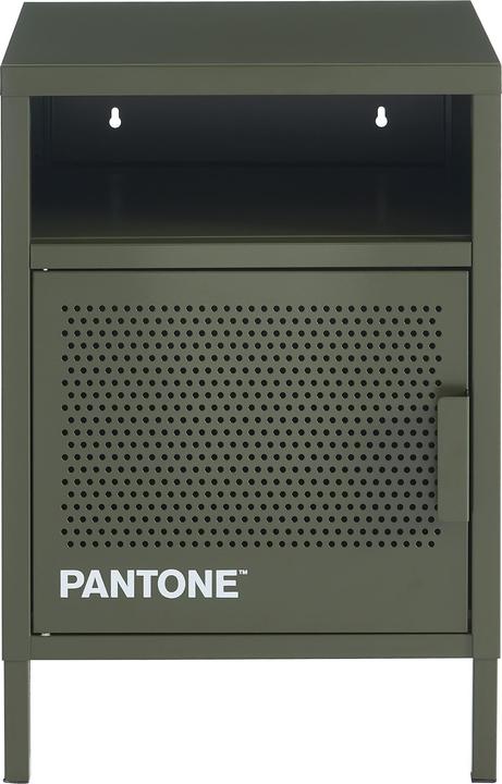 Image du produit Pantone Nachttisch Metall dunkelolivgrün 40cm (40 x 35 x 58 cm)