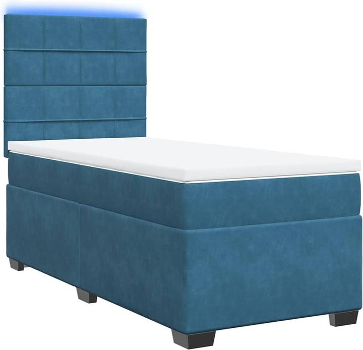 Actual product image vidaXL Bo x spring bed with mattress 200 x 200 cm velvet (200 x 200 cm)