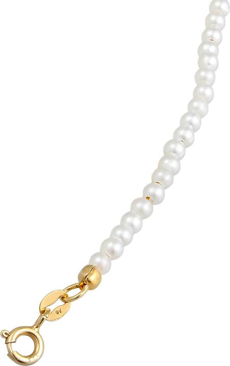 Image du produit Elli Bijoux de pied Perles synthétiques Classique Basic 925 argent (Argent 925 sterling plaqué or, Cuivre, Perle synthétique, 22 cm)