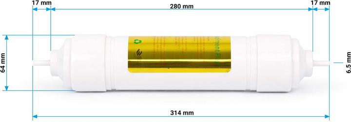 Actual product image Naturewater QF-PP 10" quick fitting PP sediment filter water filter replacement