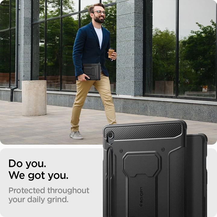 Produktbild Spigen Rugged Armor Pro Hülle für Samsung Galaxy Tab S9 FE 10,9" X510 / X516B – Schwarz (Apple iPhone 14 Plus)