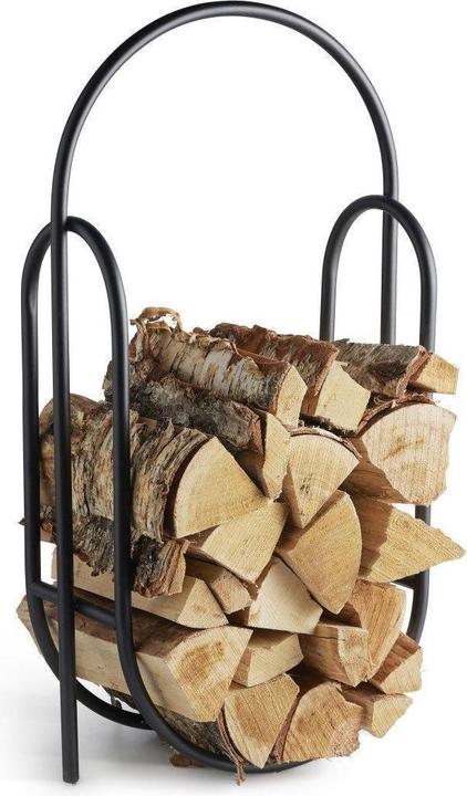 Produktbild Born in Sweden Kaminholzständer Infinity in matt Schwarz – modernes Design