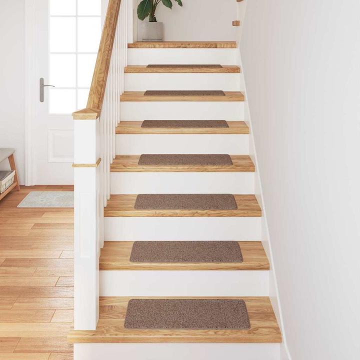Immagine prodotto vidaXL Tappeto per scale marrone (25 x 60 cm)