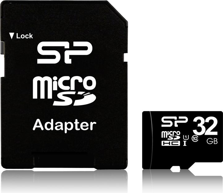Immagine prodotto Silicon Power SP032GBSTH010V10-SP (32 GB, microSDHC, U1, UHS-I)