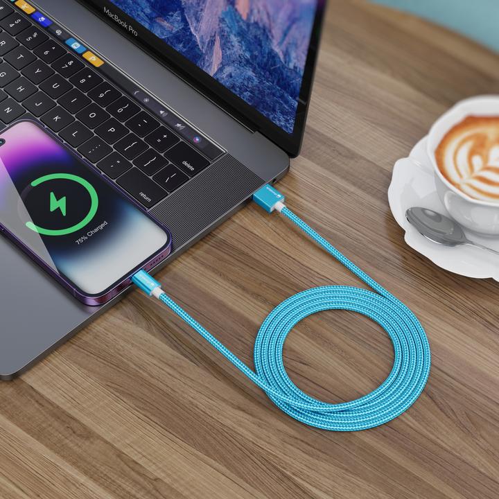 Immagine prodotto PhoneLook Cavo di ricarica USB-A verso USB-C Nylon chiaro (1.50 m, USB 3.2 Gen 1)