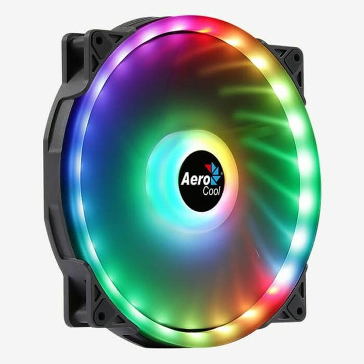 Actual product image AeroCool Duo 20 computer case fan 20 cm black (200 mm, 1 x)