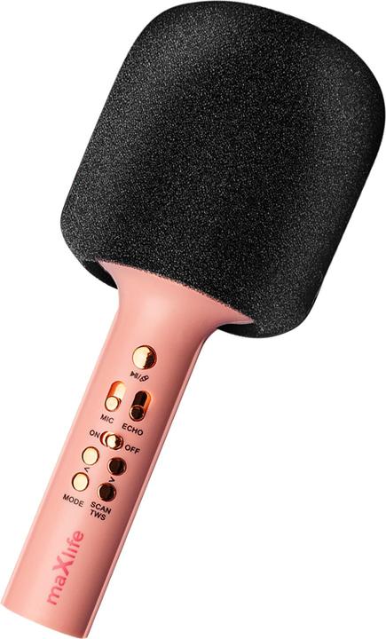 Produktbild Maxlife Bluetooth-Mikrofon mit Lautsprecher MXBM-600 rosa