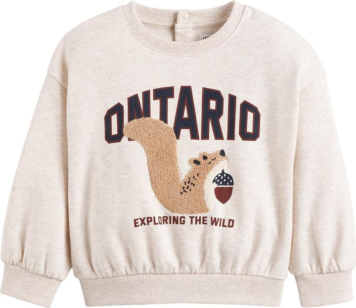 La Redoute Collections Felpa con scollo rotondo e motivo a scoiattolo