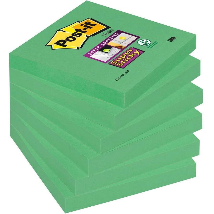 Post-it, Haftnotiz, Super Sticky (76 x 76 mm)