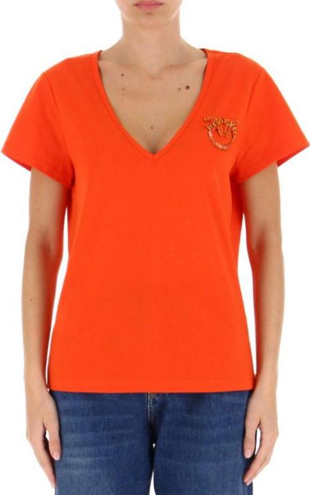 Pinko T-Shirt mit Vogelmotiv (S)